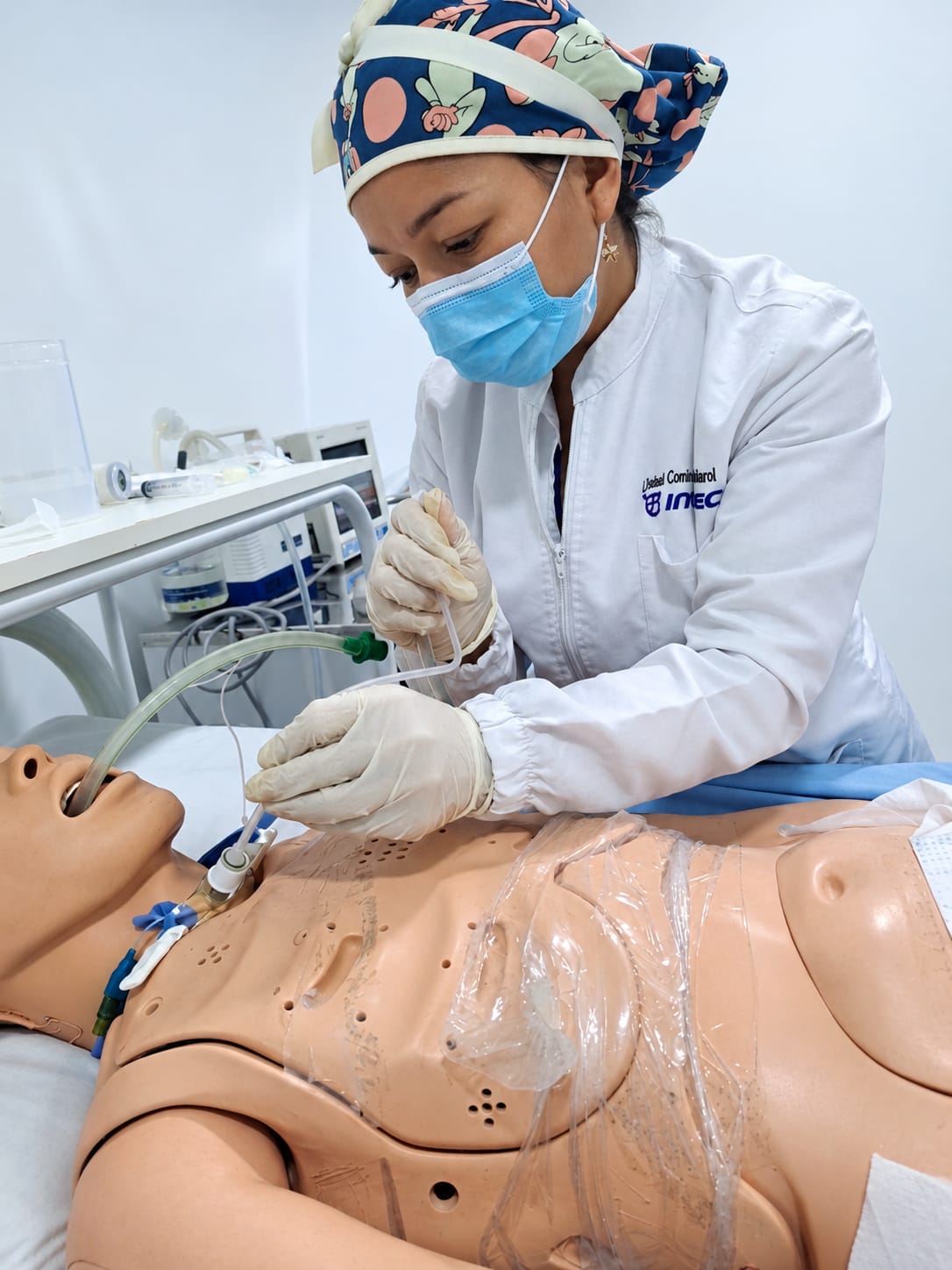 Mariluz Mercado Tapia en práctica clínica de enfermería